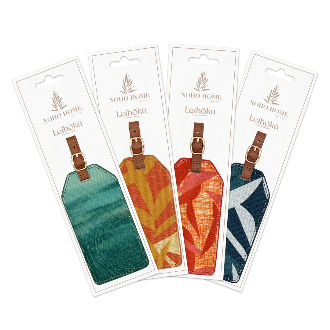 Assorted Luggage Tags Set On a White Background