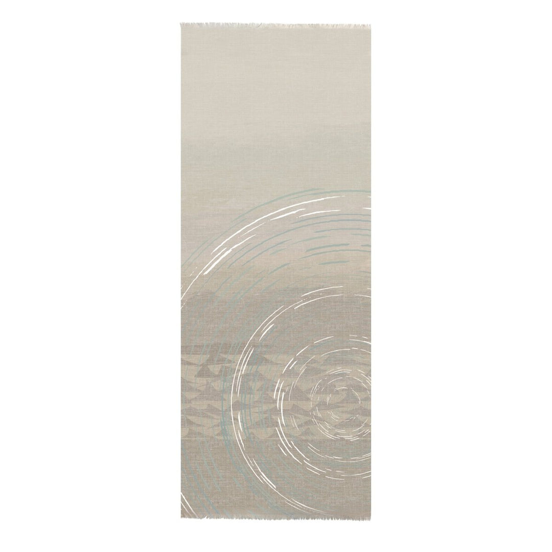 Full Image of the Taupe Color Kilo Hōkū Hawaiian Print Travel Wrap