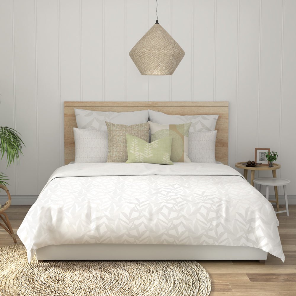 Lele Duvet Cover Full View With Décor Pillows On Top