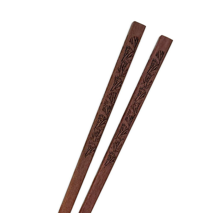 Closeup of Limu Chopsticks Hawaiian Print