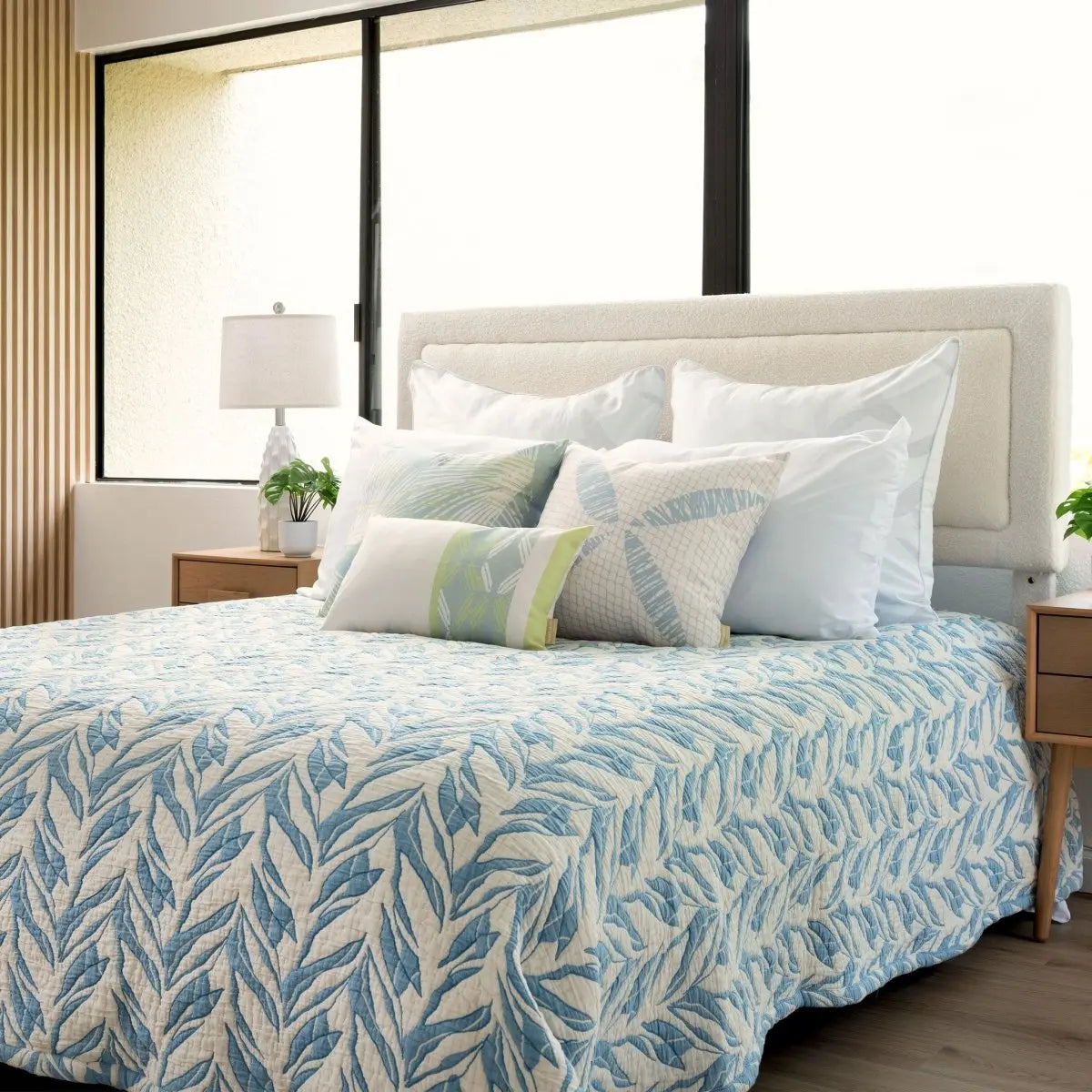 The Loulu & Kī Coverlet and Throw