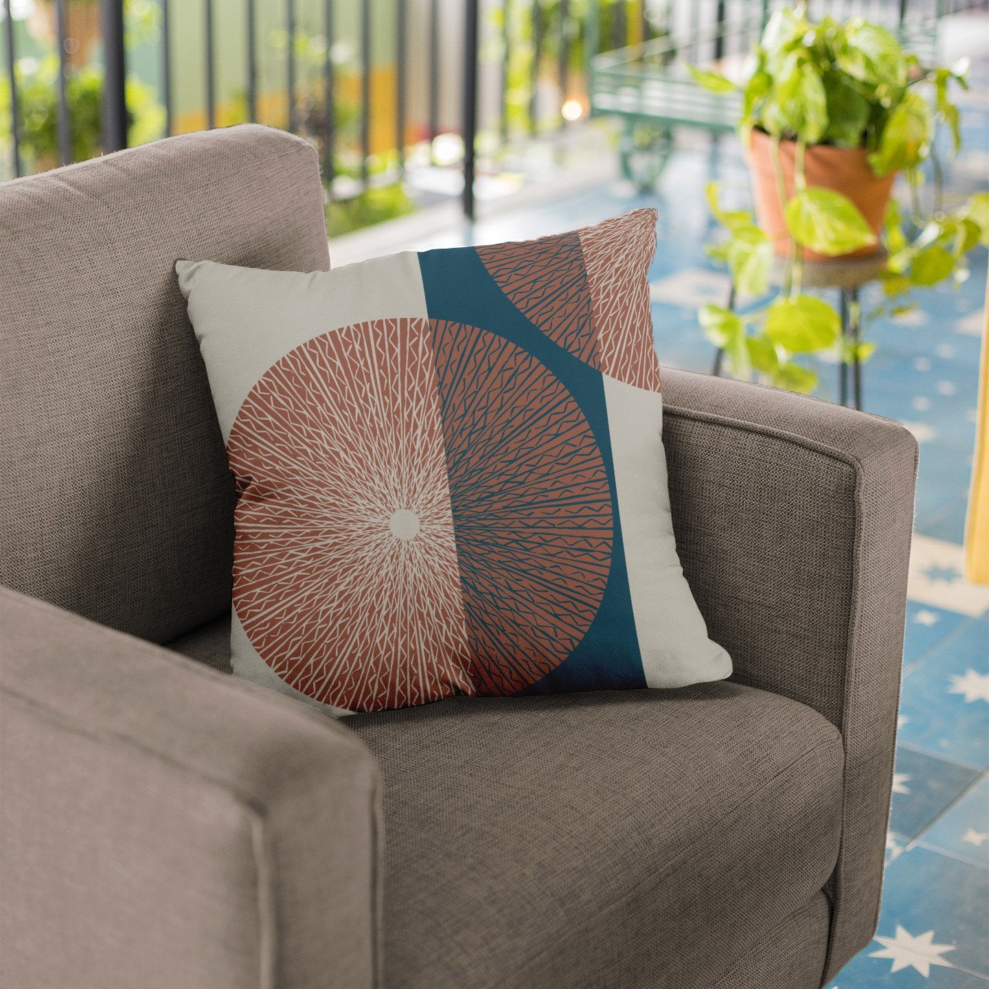 Niho Medallion Square Pillowcase