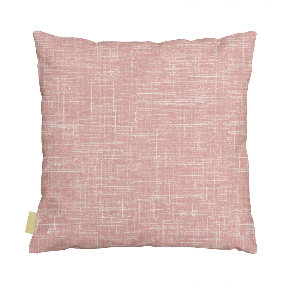 Backside of Maui Strong Square Pillowcase Pink Color On a White Background