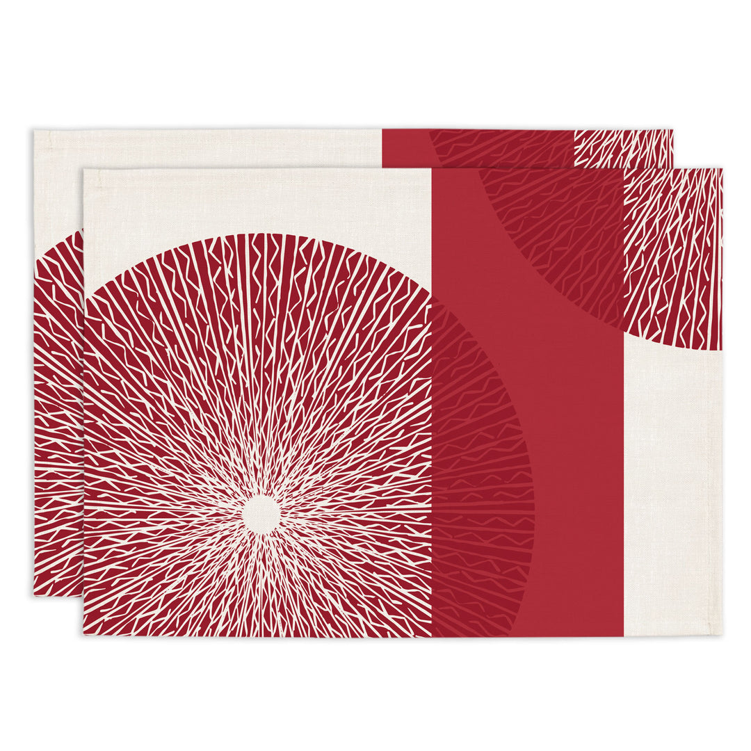 Niho Medallion Placemat - Red