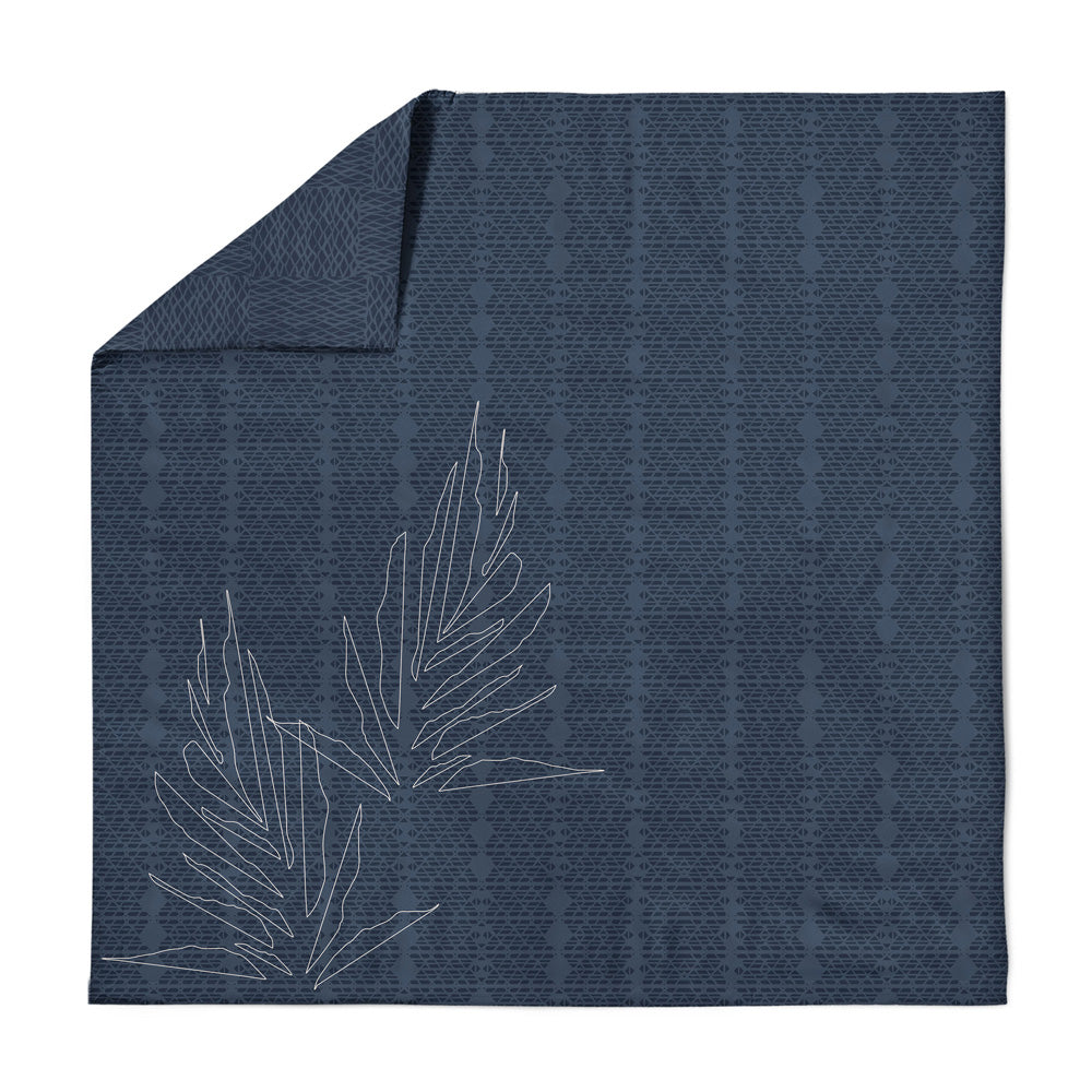 Front Side Hawaiian Print Of the Hōʻolu Hiamoe Duvet Cover