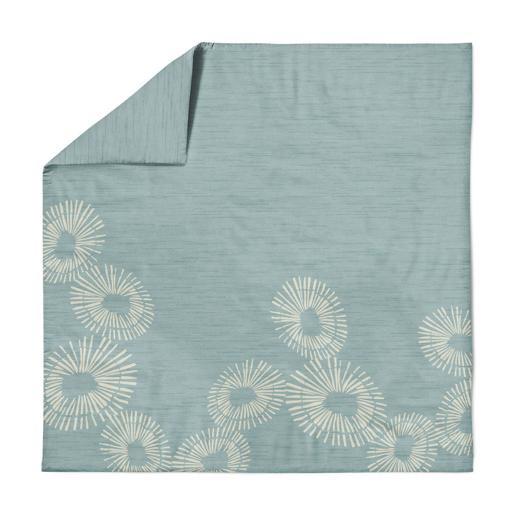 Closeup of the ʻOpihi Duvet Cover Front Side Hawaiian Print