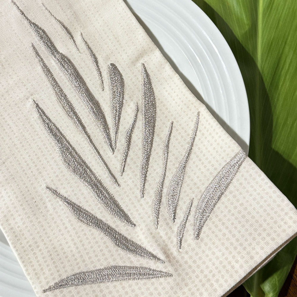 Kanu Tea Towel Set Closeup of Kanu Design