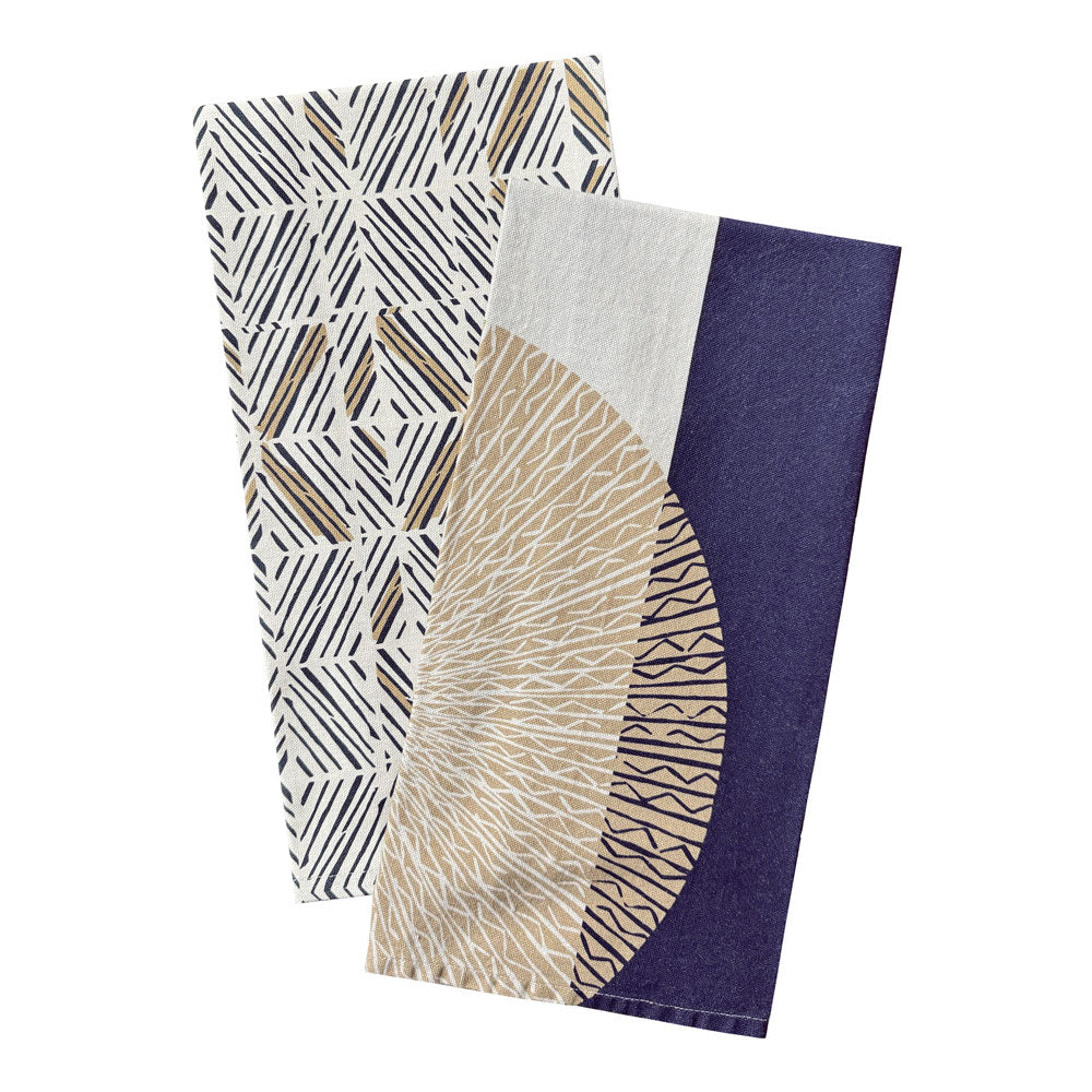 NIHO MEDALLION TEA TOWEL SET (2 TOWELS)