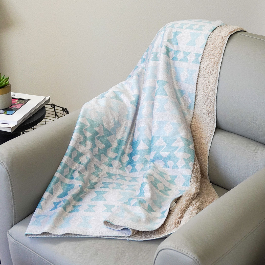 cozy throw draped over chair