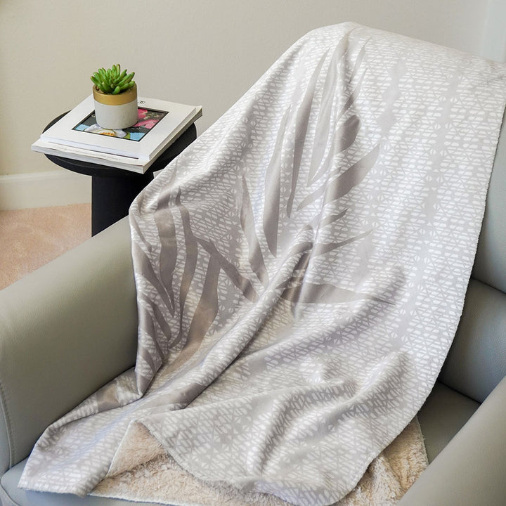 Kanu cozy throw draped over chair