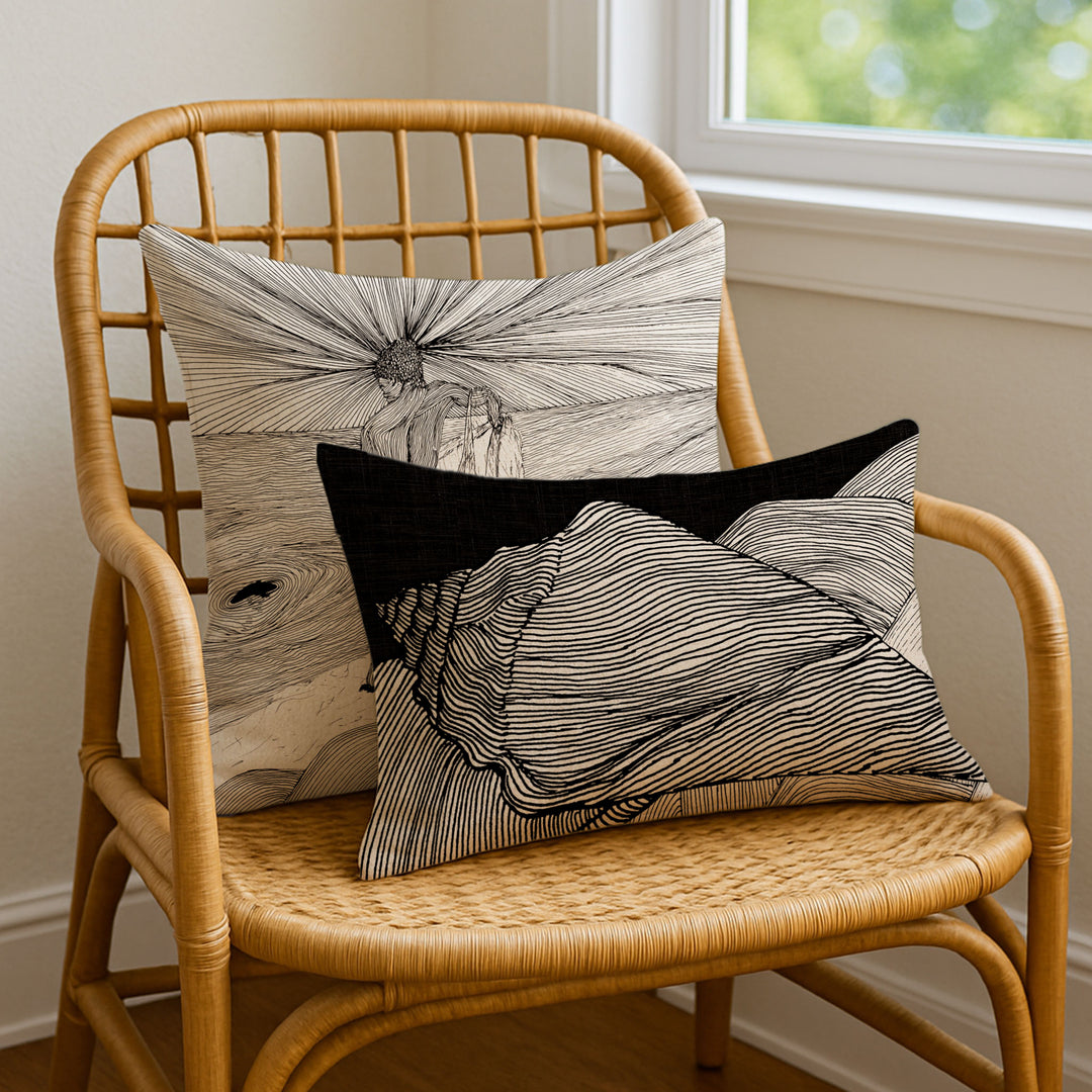Shell by Melveen Leed Lumbar Pillowcase