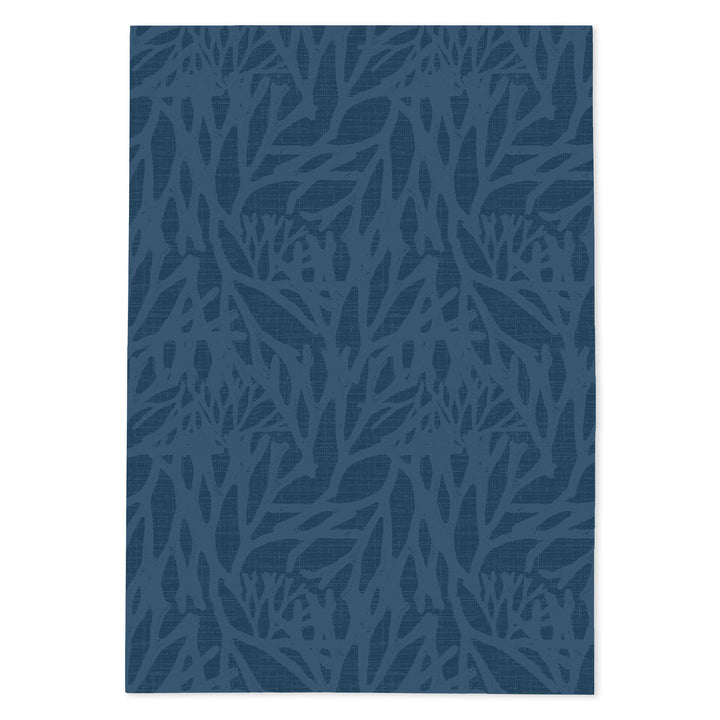 Limu tea towel design, with a flowing seaweed-inspired pattern