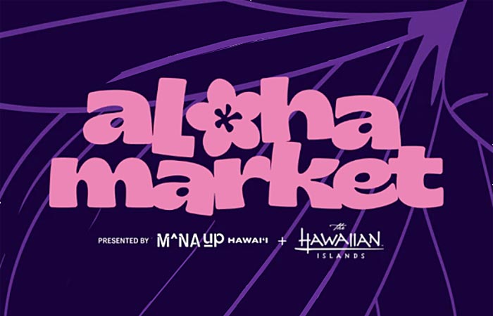 Aloha Market Los Angeles Marketing Logo