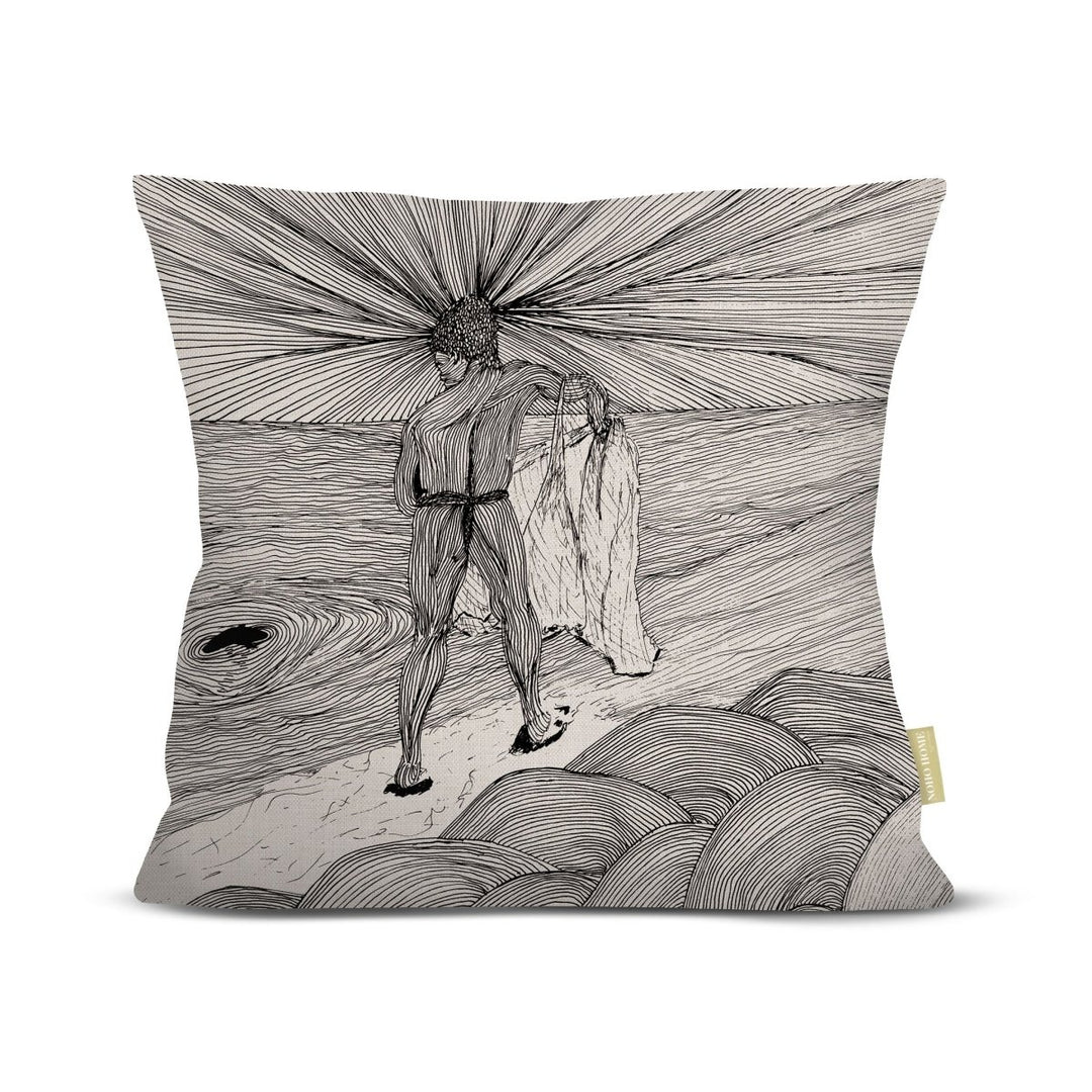 Fisherman by Melveen Leed Square Pillowcase