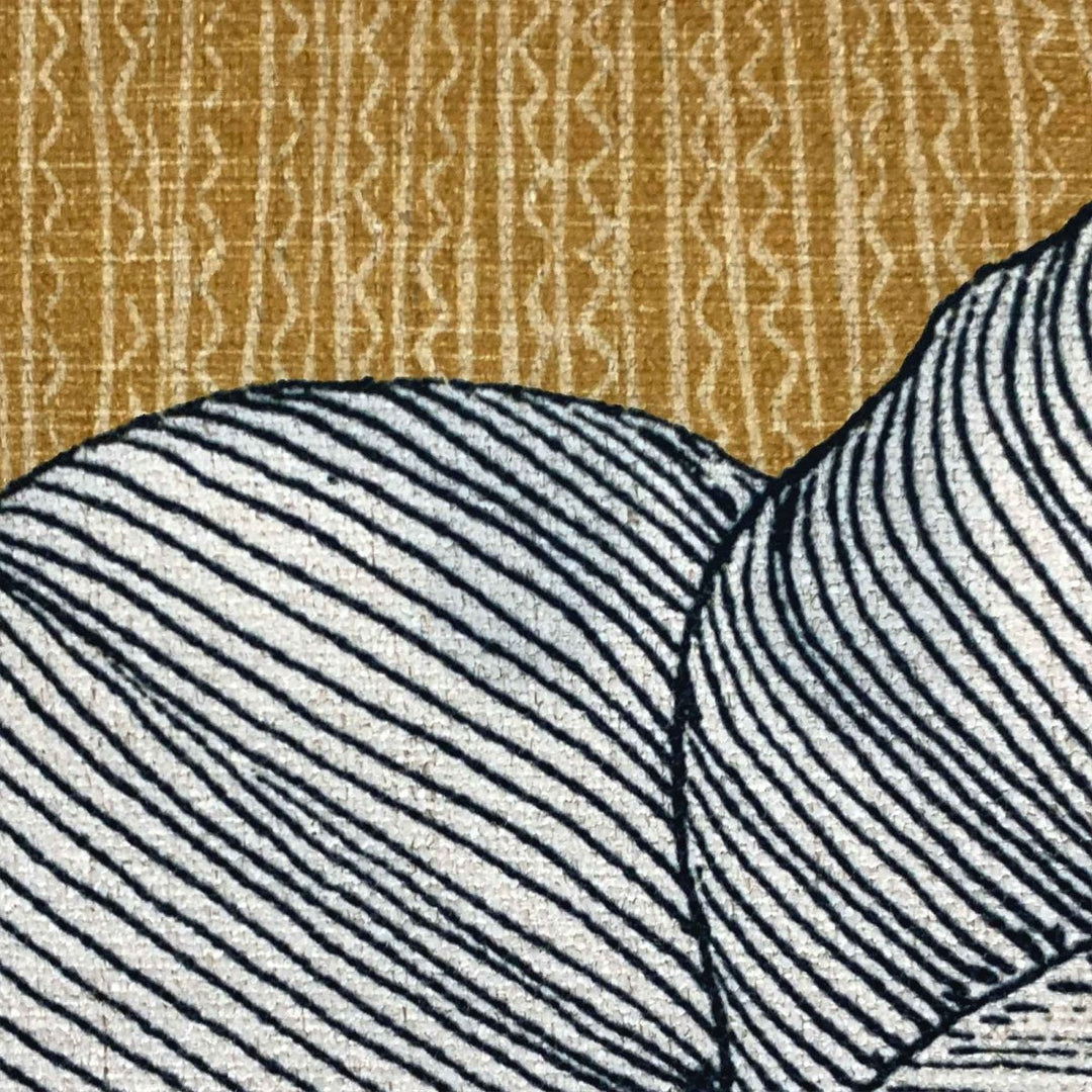 Close Up View of Gardenia Square Pillowcase Melveen Leed Design