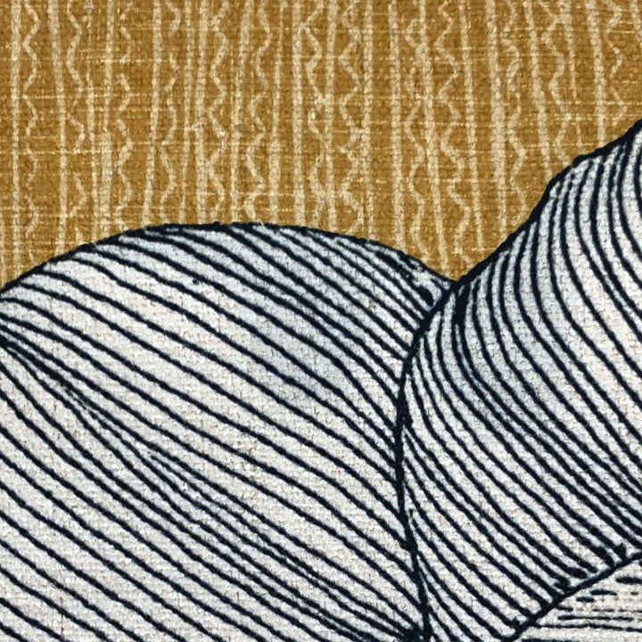 Close Up View of Gardenia Square Pillowcase Melveen Leed Design