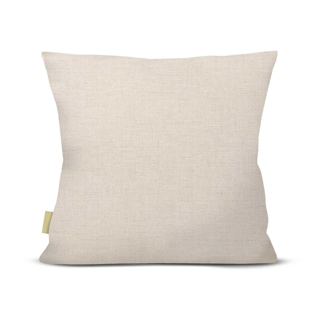 Gardenia Petals Square Pillowcase Back View On a White Background