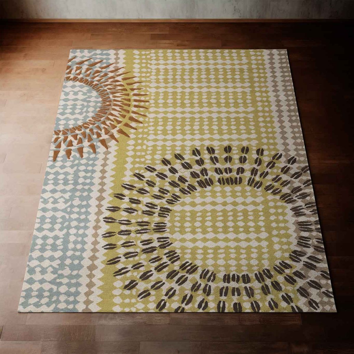 【HALUHI HANDWORKS】 Hālāwai Area Rug Horizon Inspired Hawaiian Design – NOHO HOME