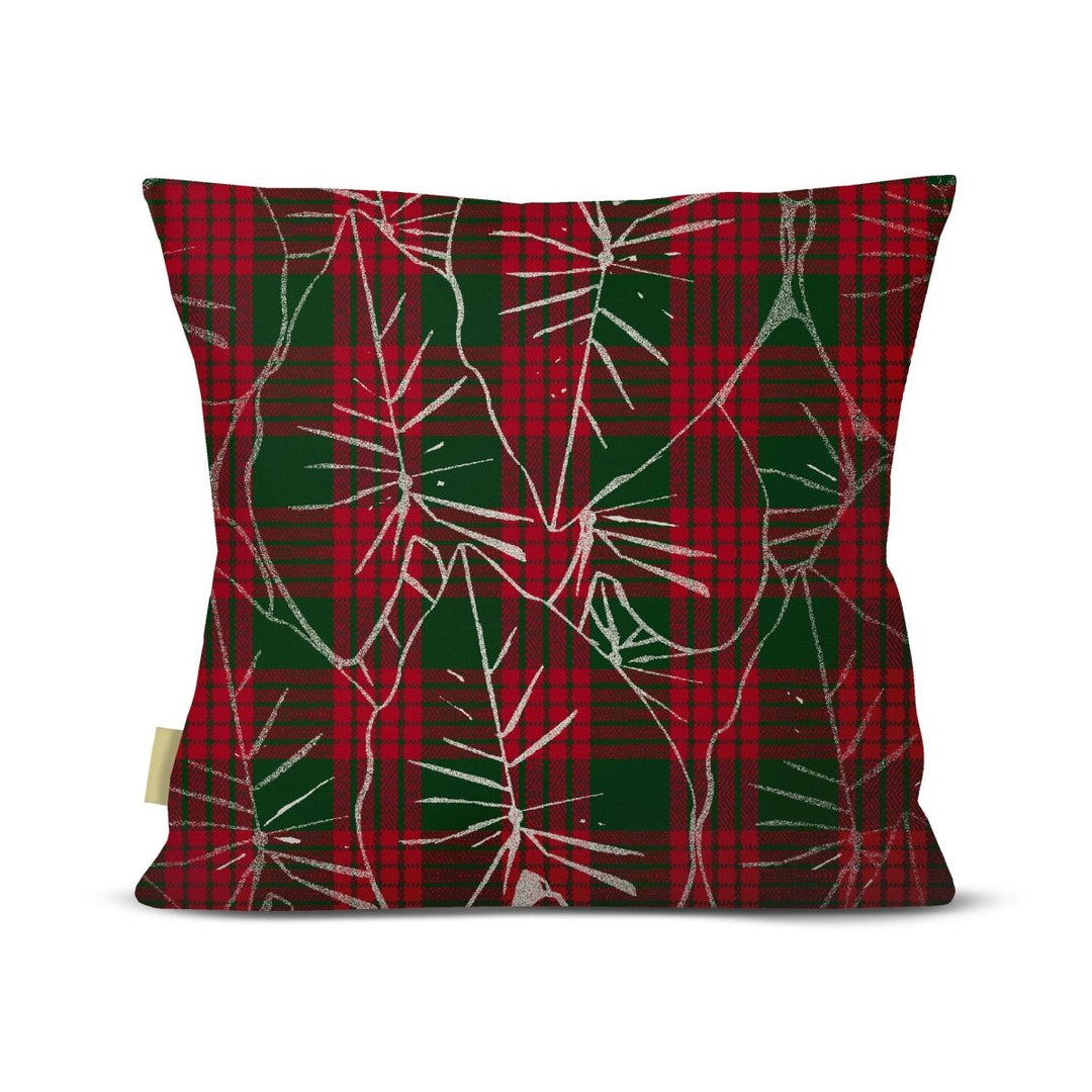Hawaiian Holiday Palaka Kalikimaka Kalo Nui Square Pillowcase
