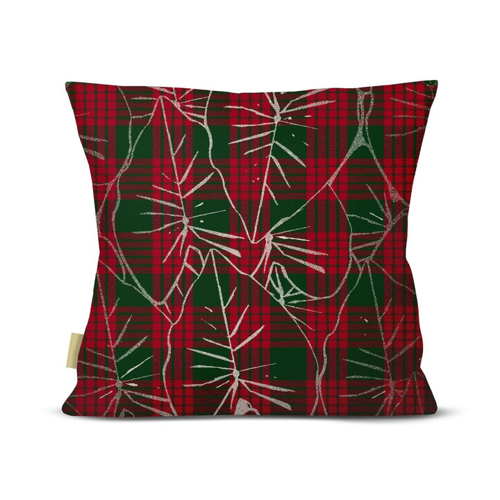 Hawaiian Holiday Palaka Kalikimaka Kalo Nui Square Pillowcase
