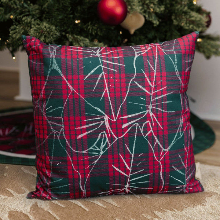 Hawaiian Holiday Palaka Kalikimaka Kalo Nui Square Pillowcase