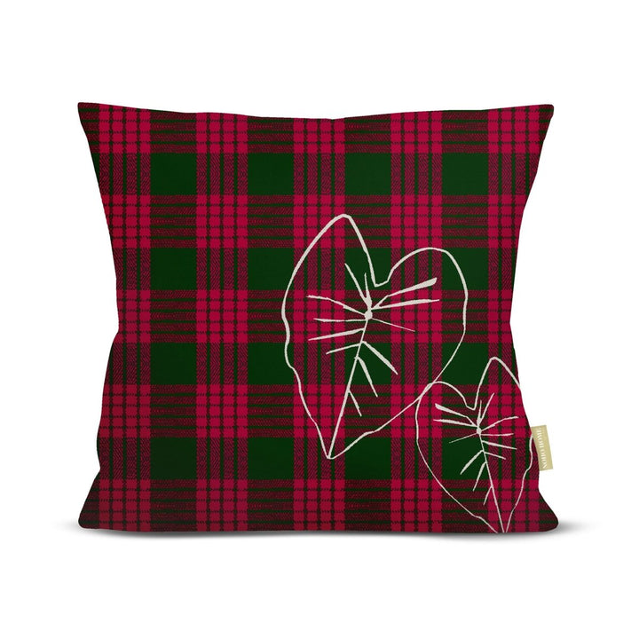 Hawaiian Holiday Palaka Kalikimaka Kalo Square Pillowcase
