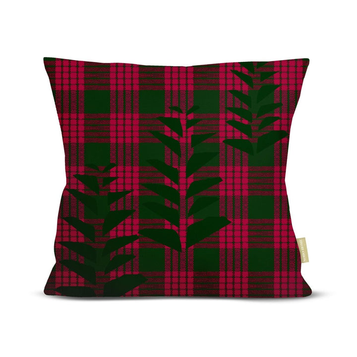 Hawaiian Holiday Palaka Kalikimaka Lāʻau Square Pillowcase