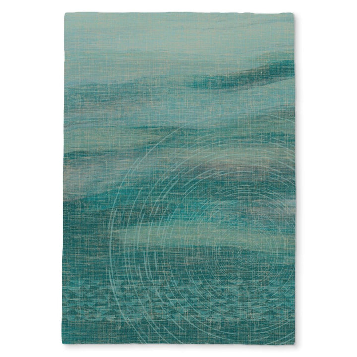 Kilo Hōkū Tea Towel Blue Teal Towel On a White Background
