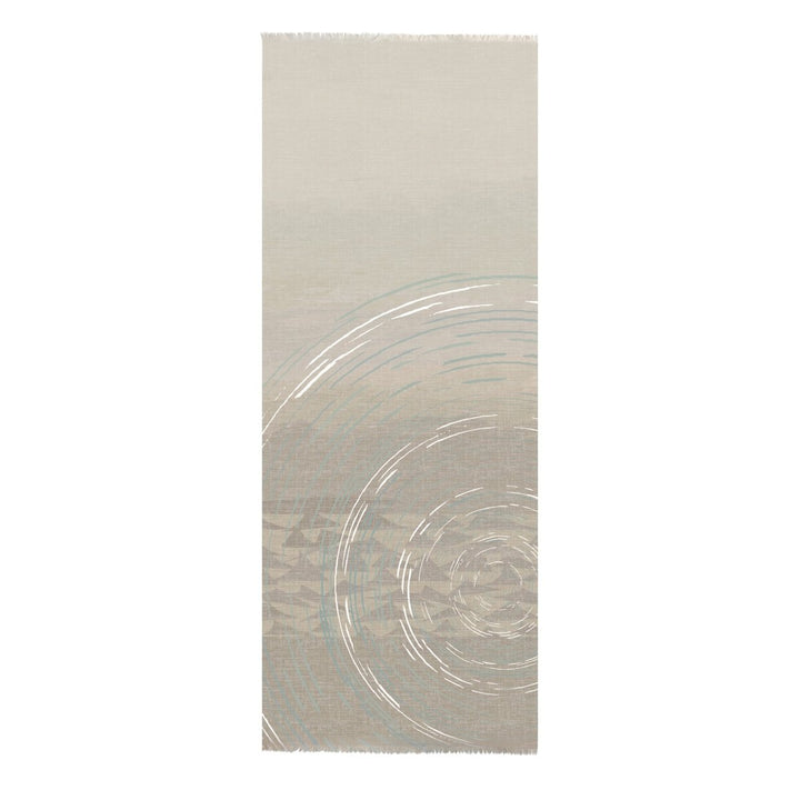 Full Image of the Taupe Color Kilo Hōkū Hawaiian Print Travel Wrap
