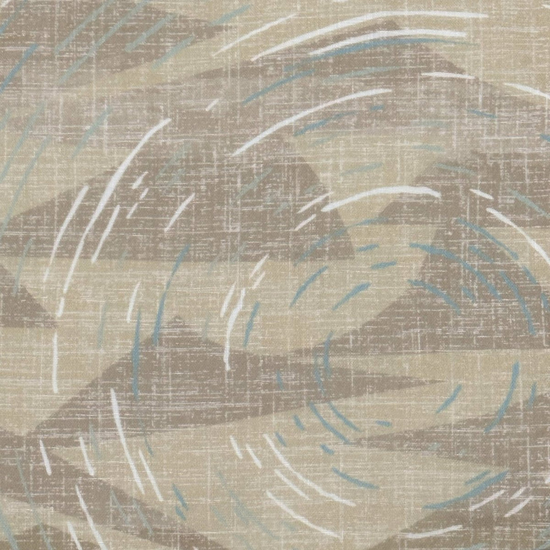 Closeup of the Taupe Kilo Hōkū Travel Wrap Stargazing Circle Print
