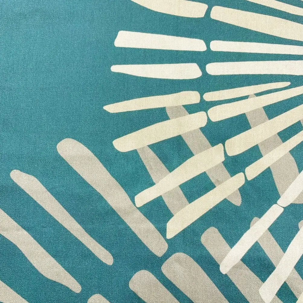 Closeup of the Kōʻele Euro Sham Hawaiian Print