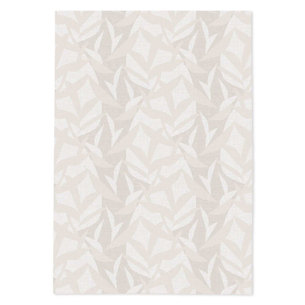 Lele Tea Towel In White Pattern On a White Background