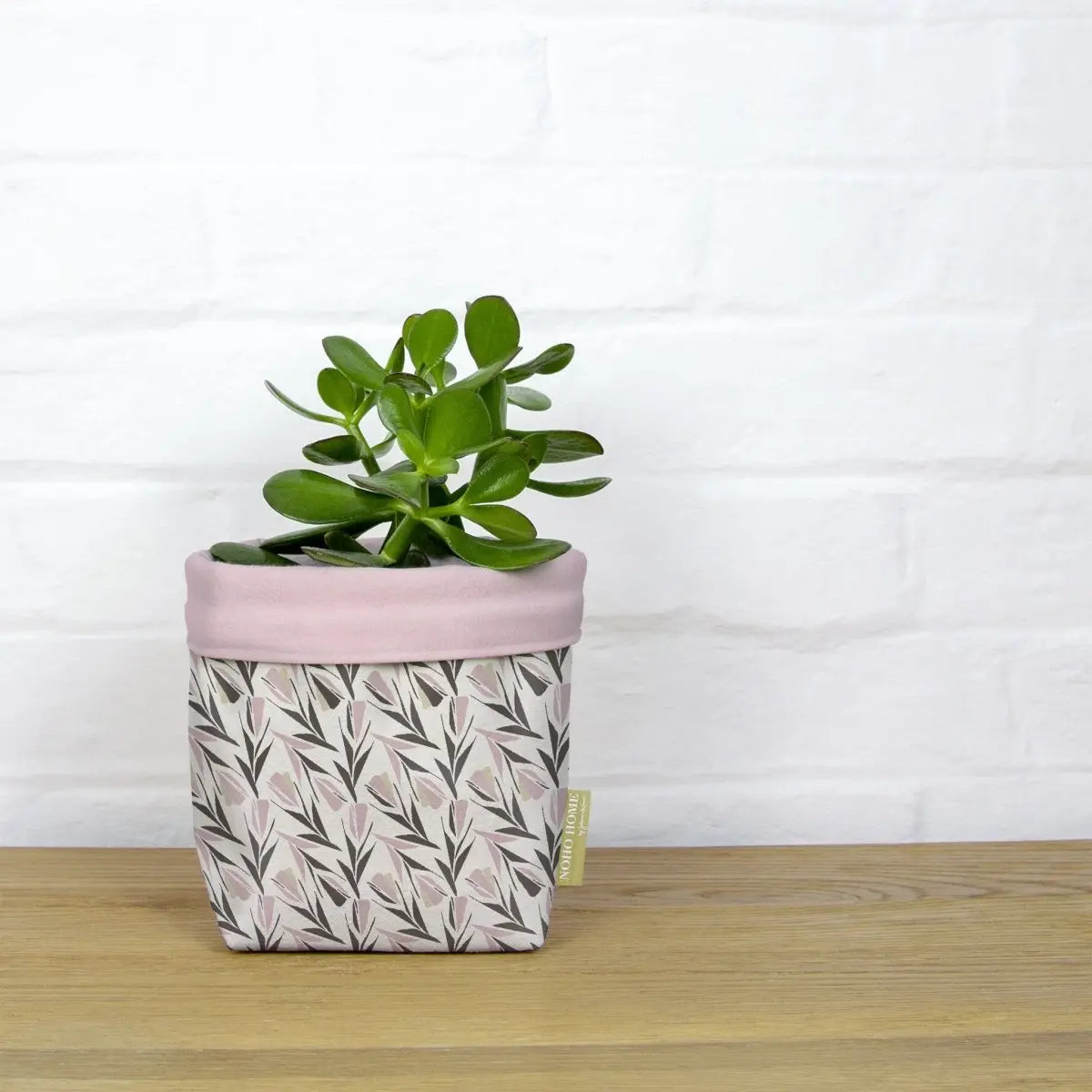 Lokelani Fabric Planter, Large – Hawaiian Rose Print – NOHO HOME