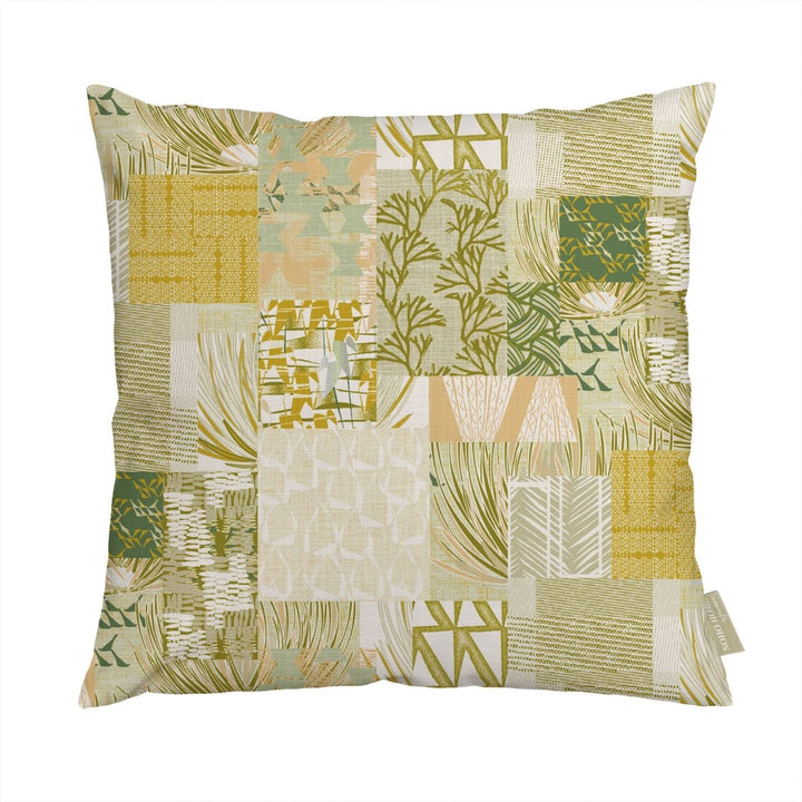 Maui Strong Square Pillowcase Yellow Color Front Side On a White Background