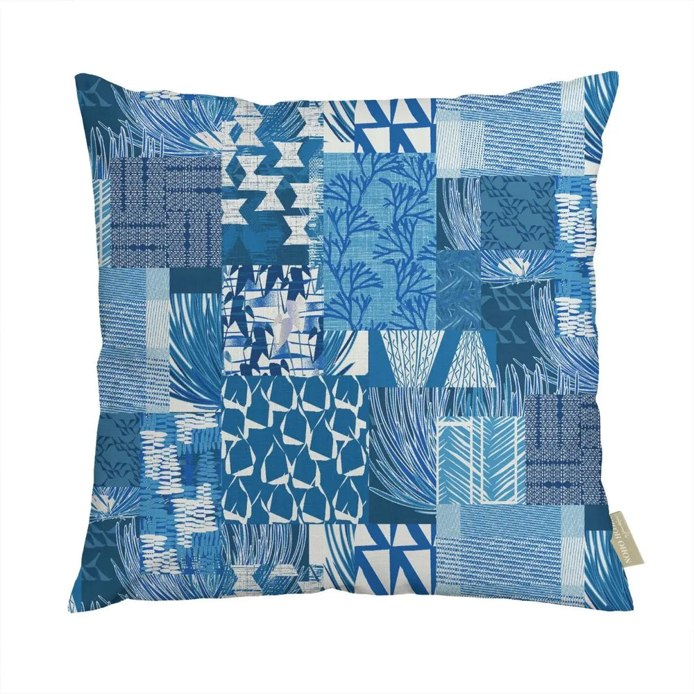 Maui Strong Square Pillowcase Blue Color Front Side On a White Background