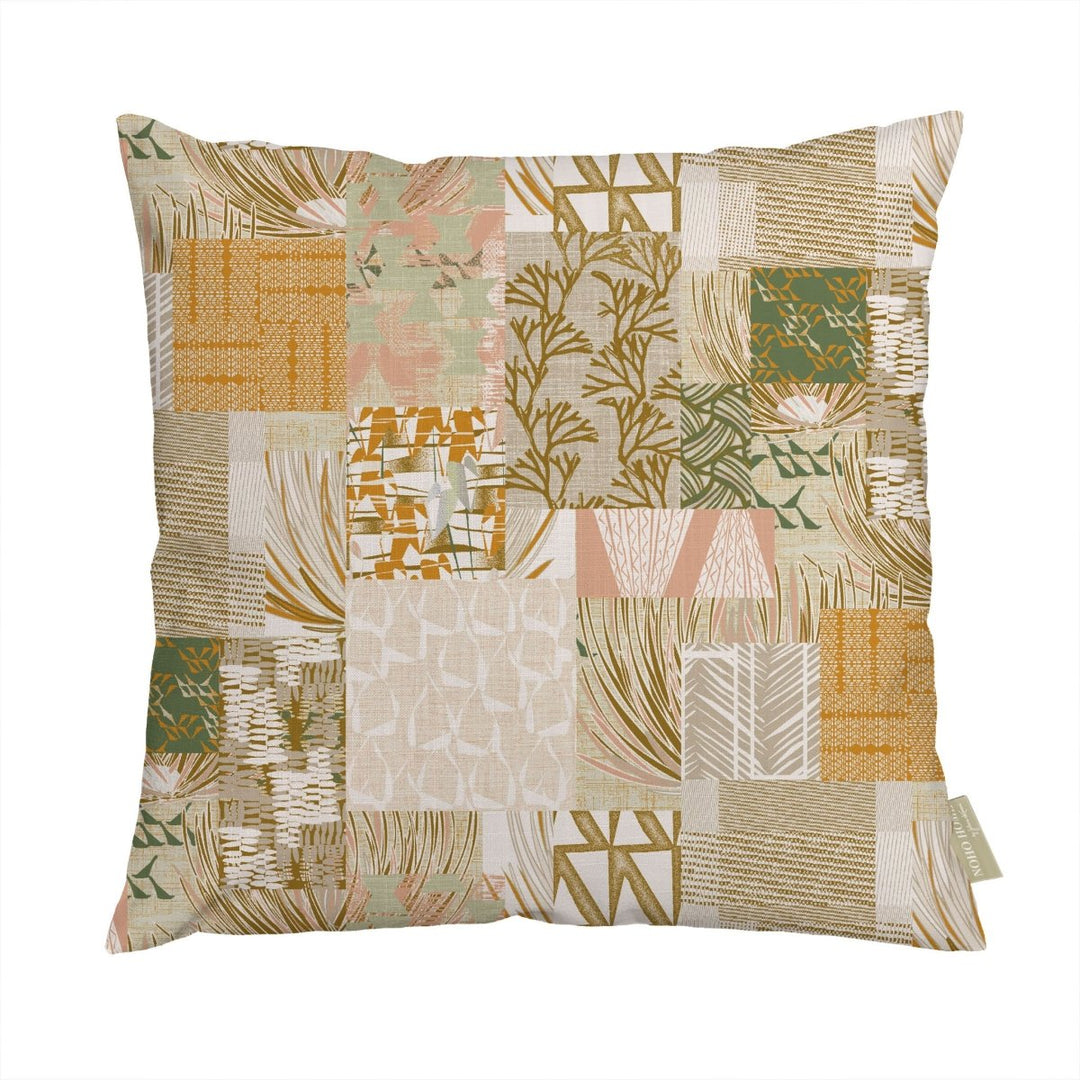 Maui Strong Square Pillowcase Orange Color Front Side On a White Background