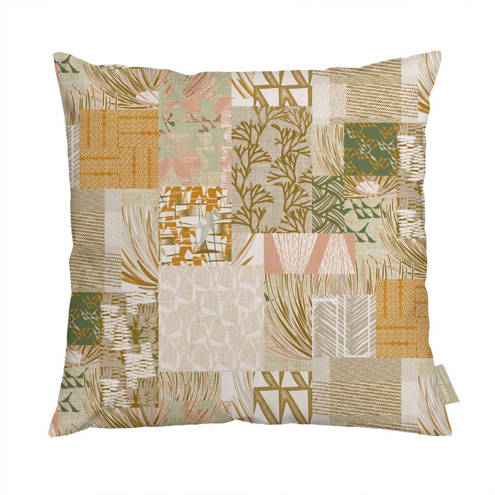 Maui Strong Square Pillowcase Orange Color Front Side On a White Background