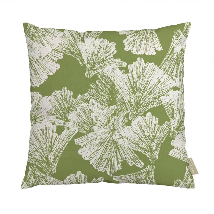 Lime Nahenahe Square Pillowcase Front Side On a White Background