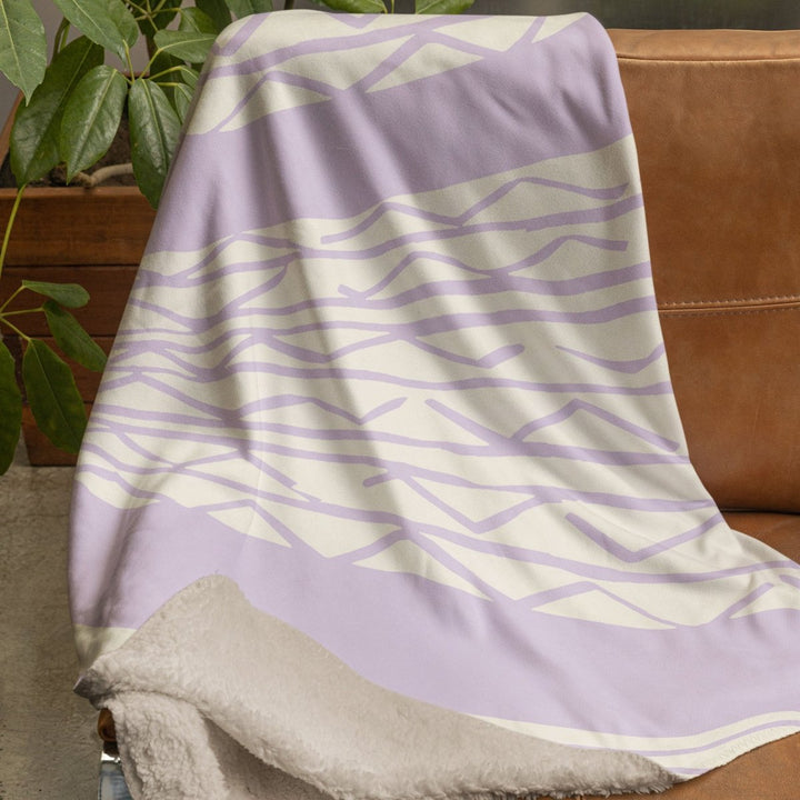 niho kila lavender cozy throw on chair 