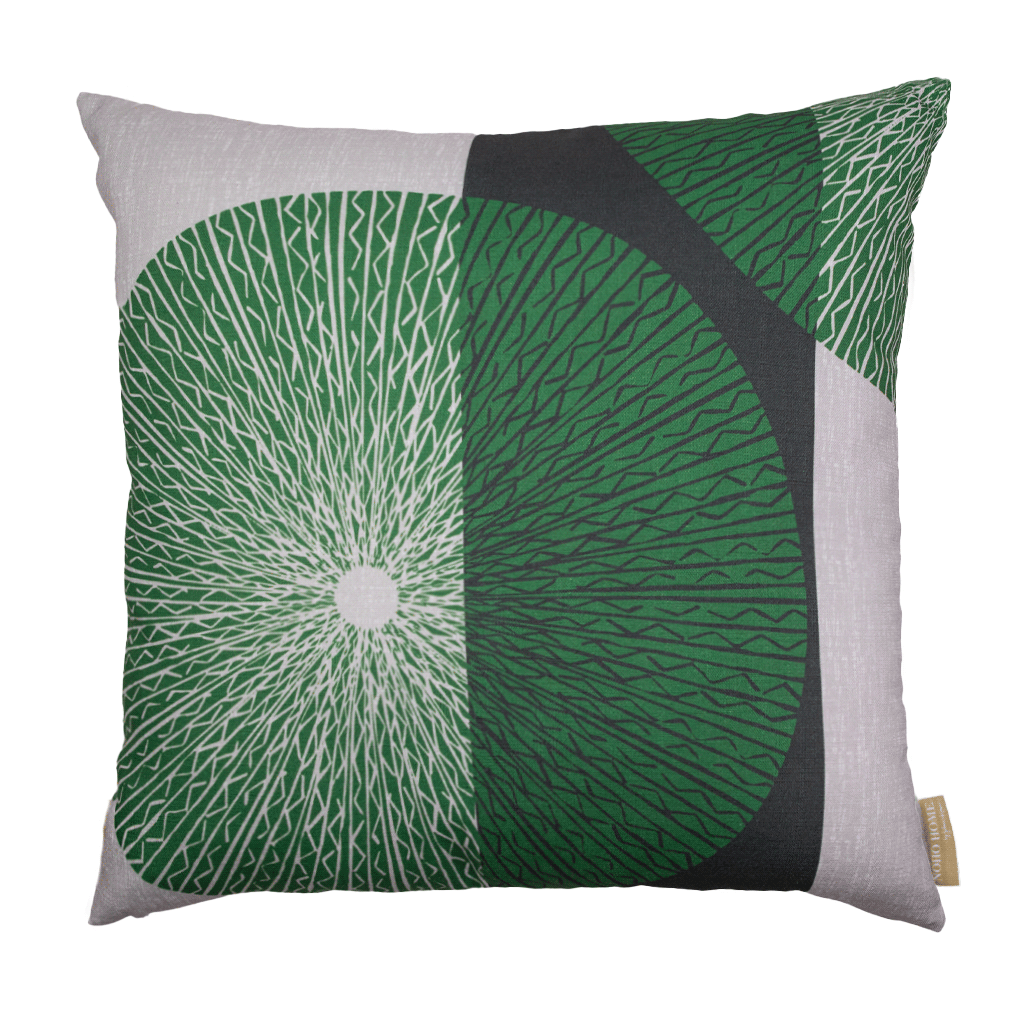 Forest & Stone Niho Medallion Square Pillow against a white background