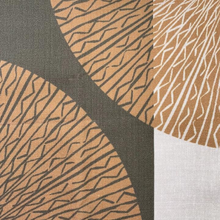 Close-up of Bark & Stone & Ivory Niho Medallion print
