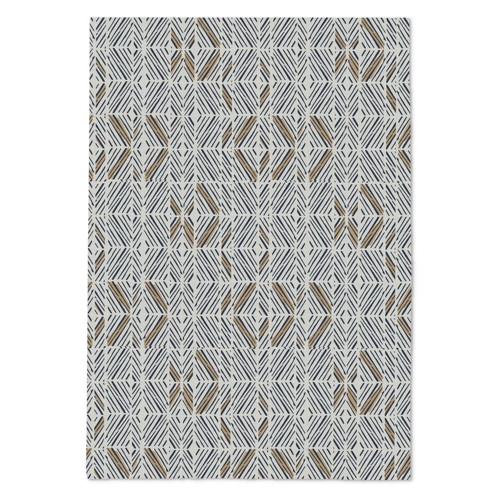 Niho Medallion Tea Towel Set Back Side Print On a White Background
