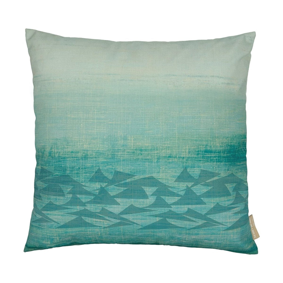 'Ōlali Square Pillowcase against a white background