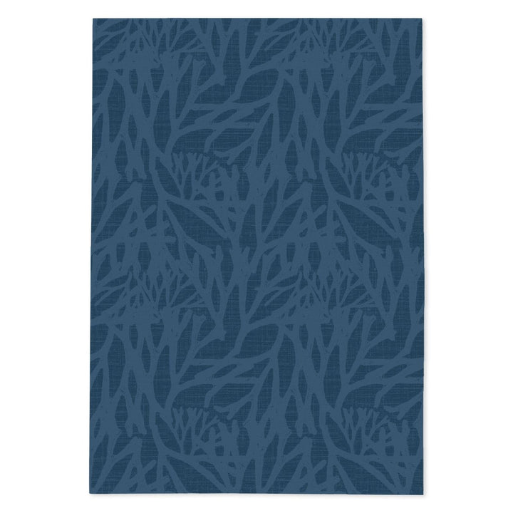 Limu tea towel design, with a flowing seaweed-inspired pattern