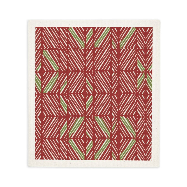 Reusable Cloths - Set of 3 - Niho Medallion - Red/Green