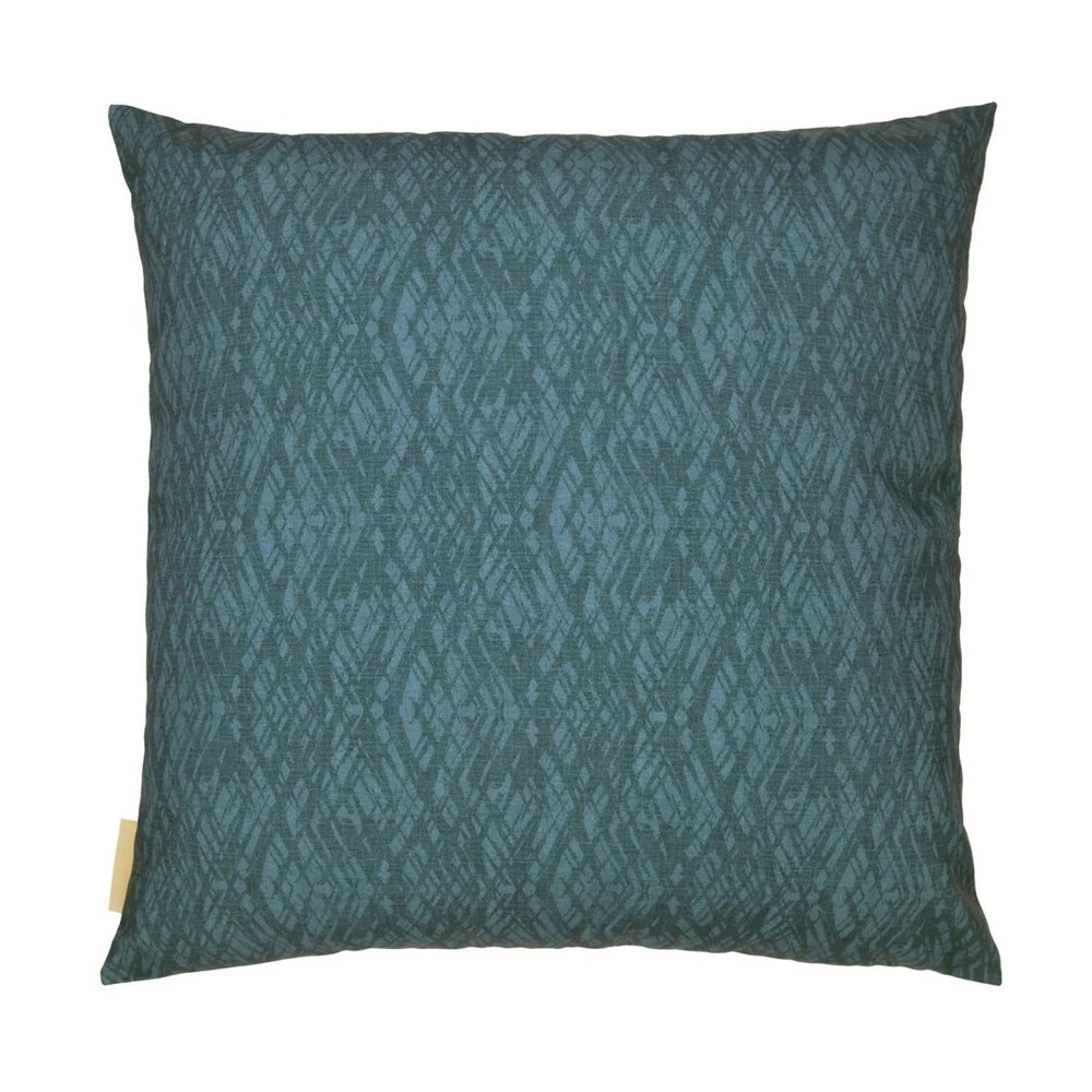 Blue Wauke Square Pillowcase Backside