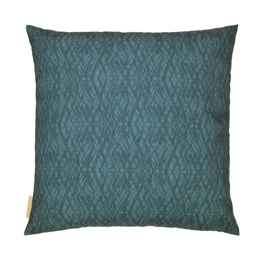 Blue Wauke Square Pillowcase Backside