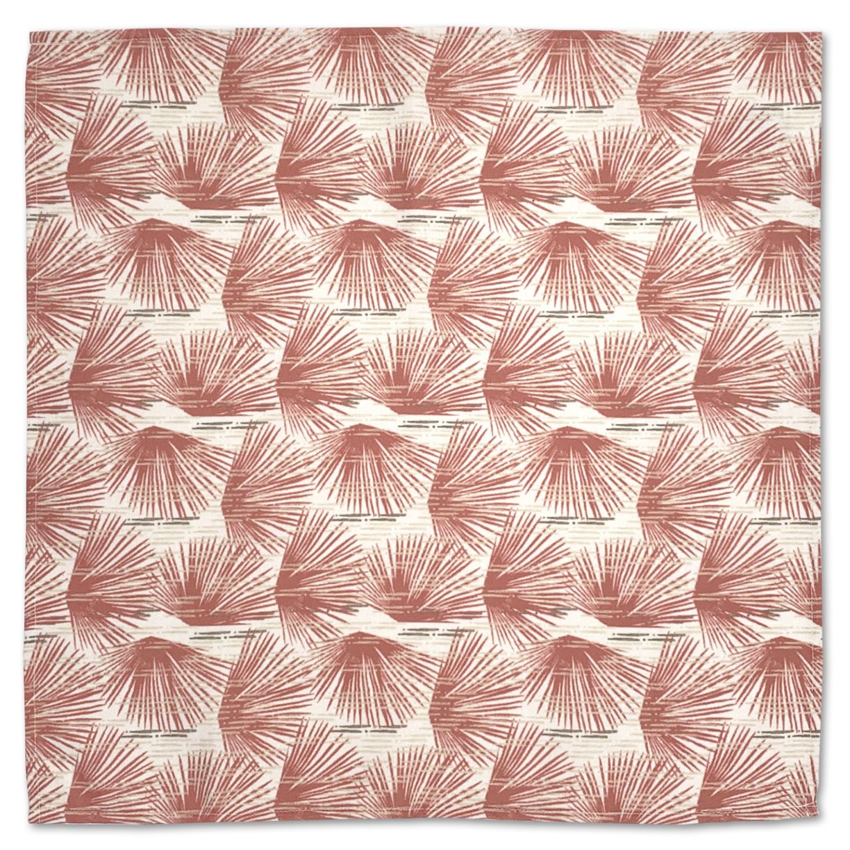 Ivory and Red Loulu Dining Napkin Set