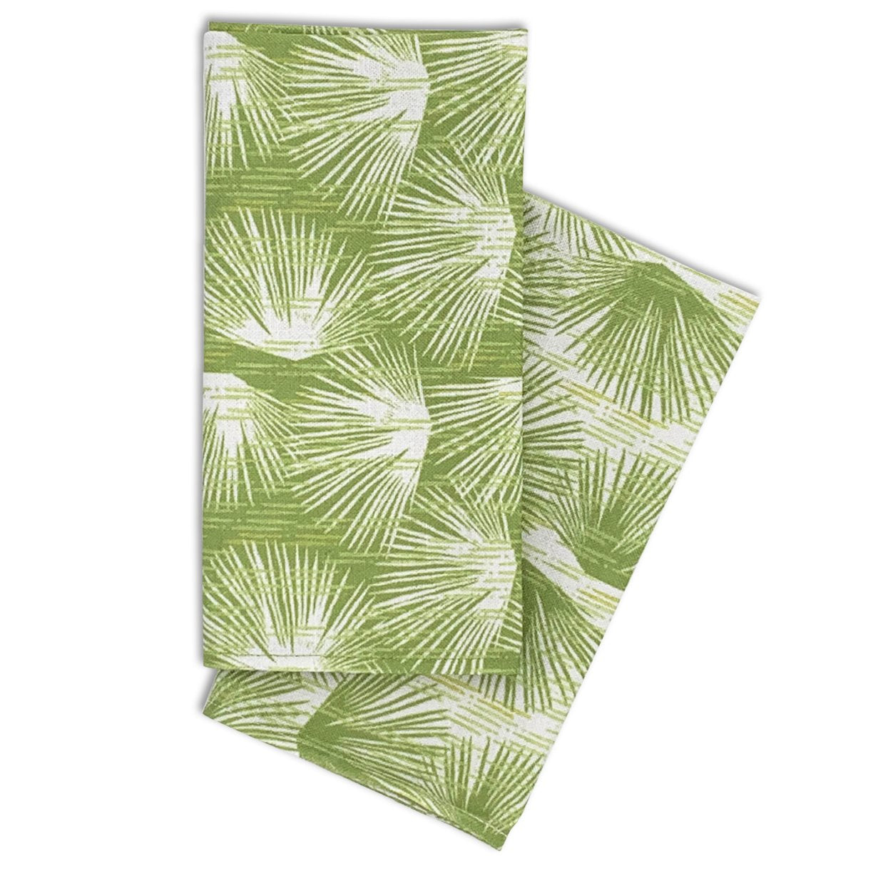 Ivory and Green Loulu Dining Napkin Set 