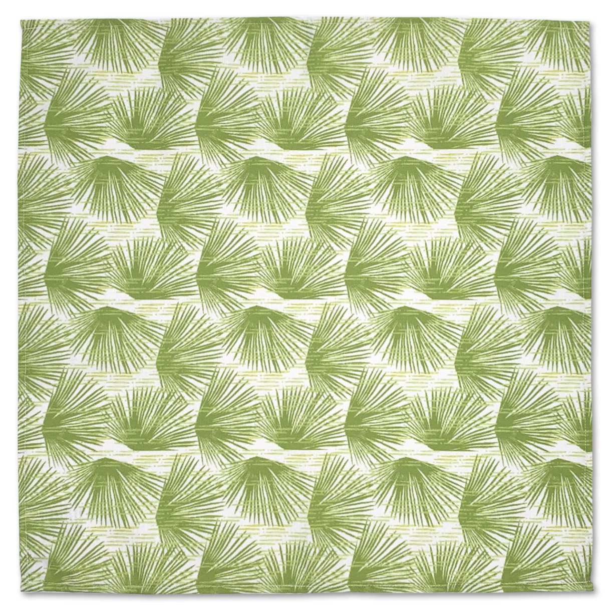 Ivory and Green Loulu Dining Napkin Set 